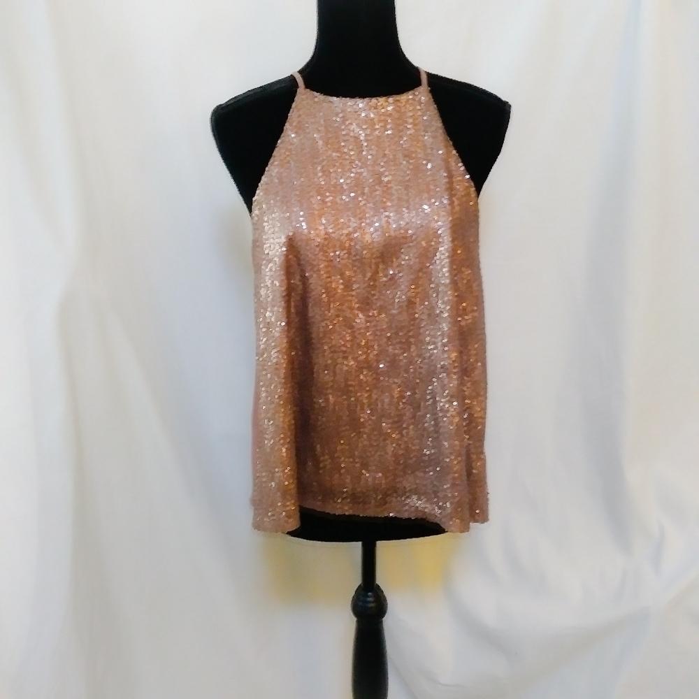 Love+scout rose golde sequence top